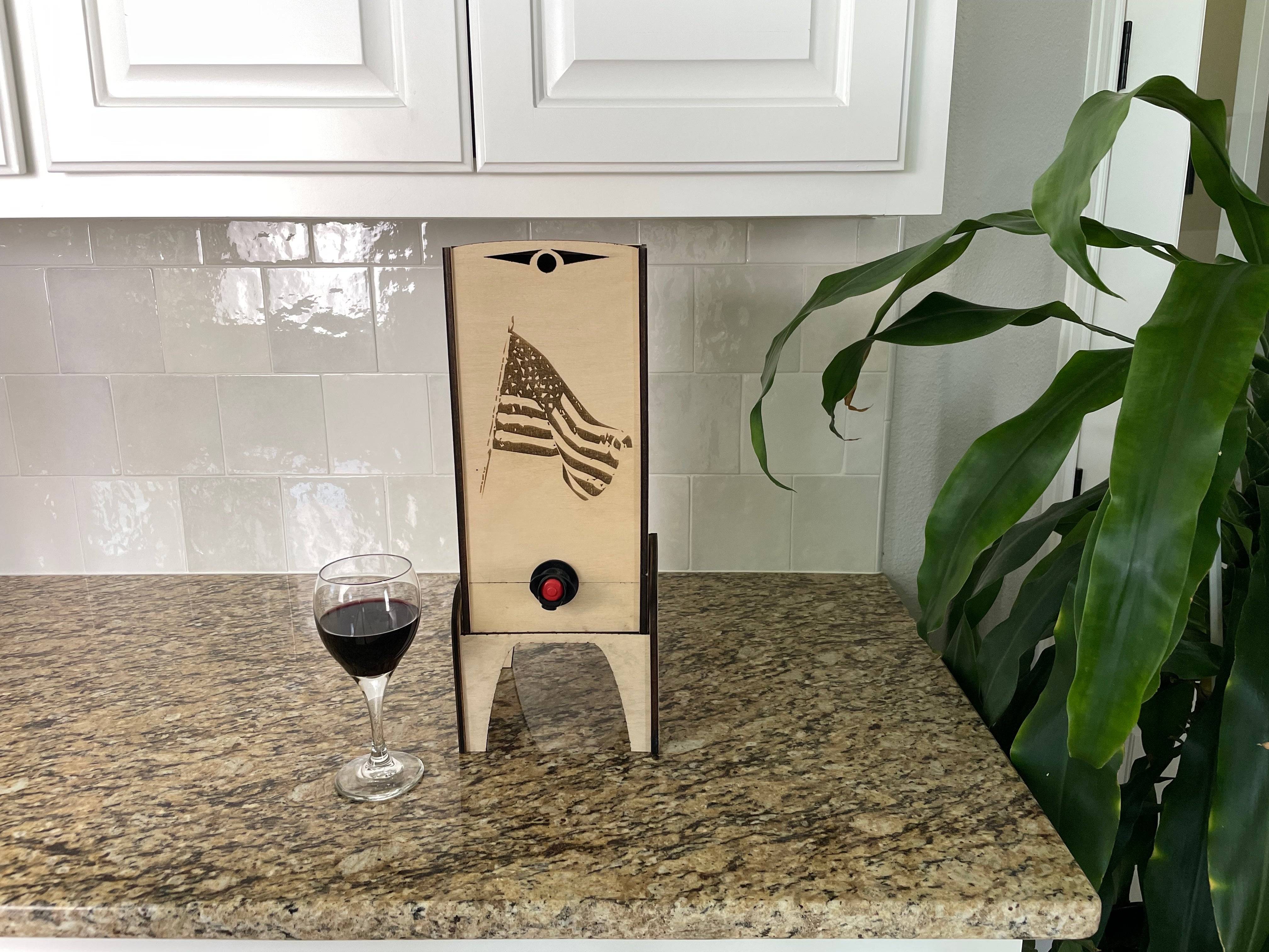 Elegant Wooden Box Wine Case – Stylish & Reusable Cover for Boxed Wine