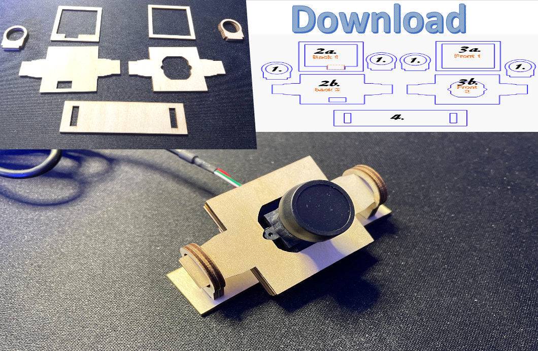 Usb Camera Mounting Square Style USB Camera Mount SVG LightBurn AI Download dxf – 321Engrave