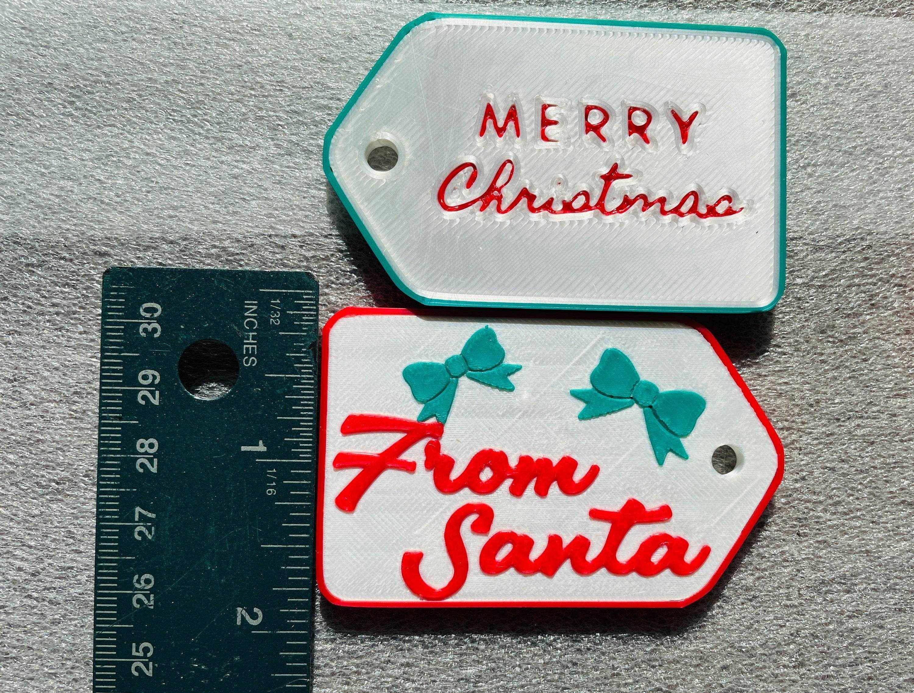 Charming, Reusable Gift Tags for Christmas. Make this year and Future years Special.